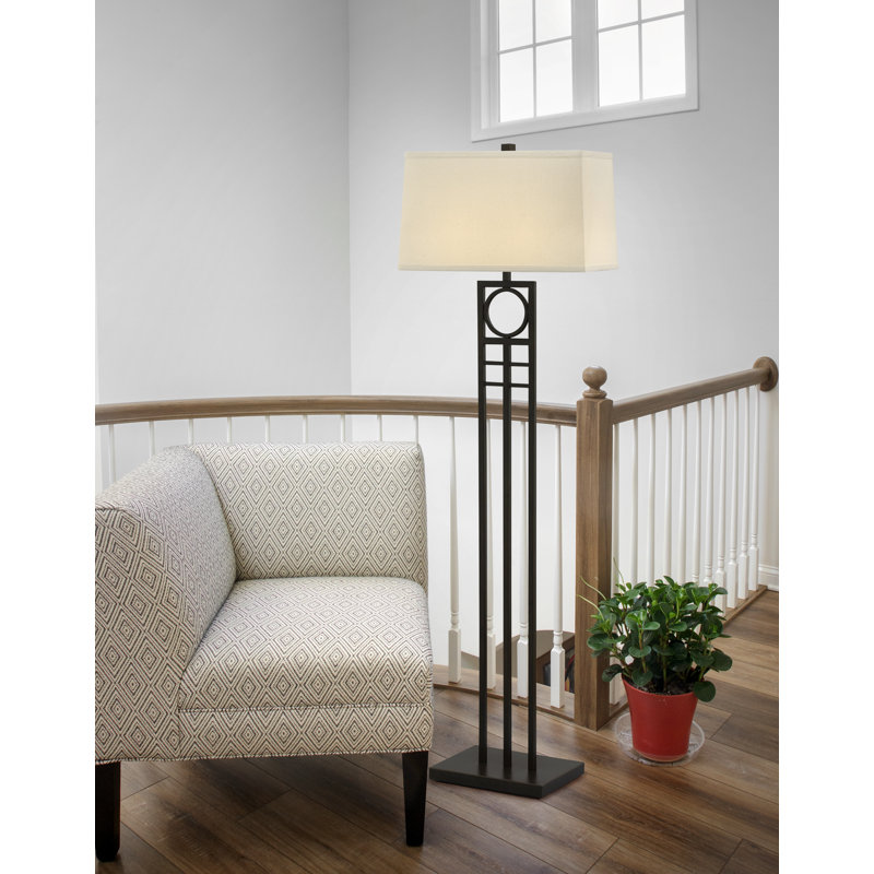 60'' Hammertone Bronze Traditional Floor Lamp