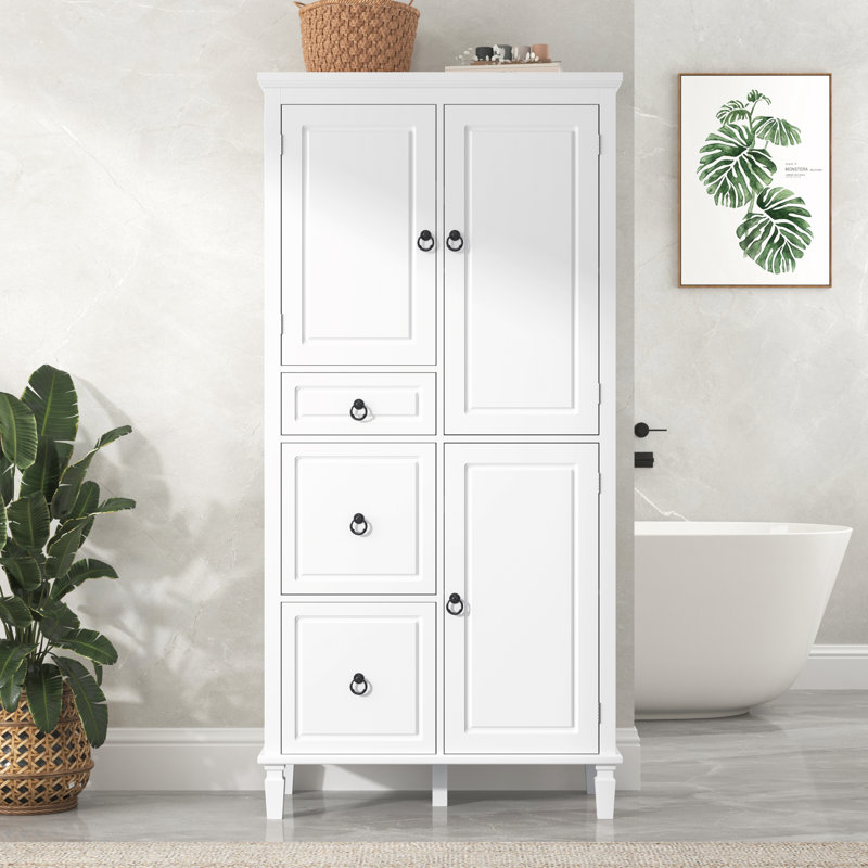 Multi-Functional Storage Cabinet with Adjustable Shelves