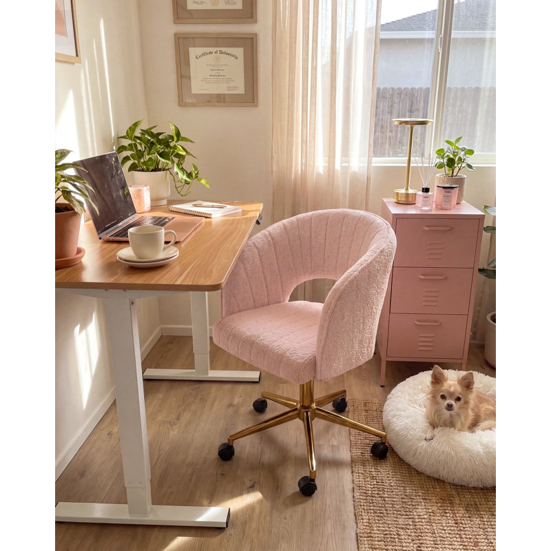 Beliani Katonah Boucle Office Chair