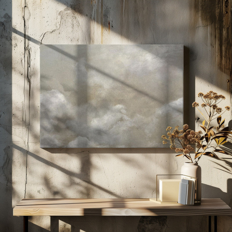 Nuage, H 40 po x l 28 po, Blanc