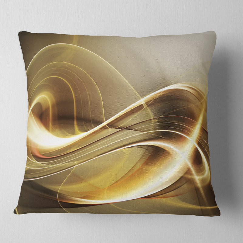 Elegant Modern Sofa - Abstract Printed Pillow, 12” x 20”, Rectangular