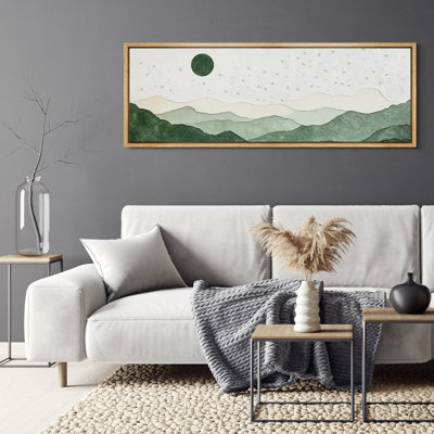 «Texture Effect», paysage de montagnes, impression sur toile encadrée surdimensionnée