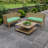 Sunbrella 44" x 18" Contoured Outdoor Wicker Bench Cushion-620469330