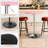 Ojavi Bistro Pub Table Round Adjustable Height Bar Cocktail Table Dining Table with Chrome Base-107125751