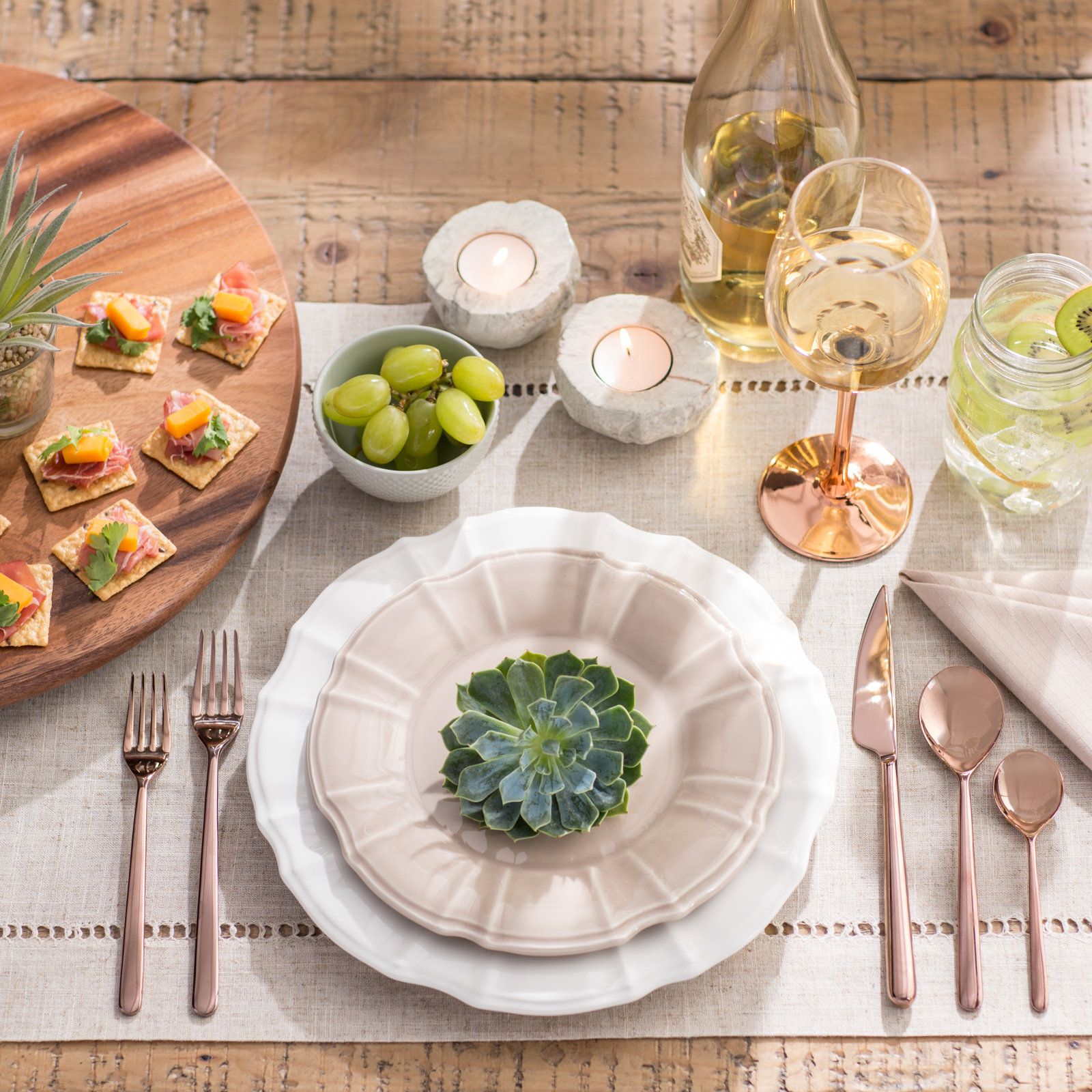 Linea Cutlery Set 5 Pcs Linea, Bronze