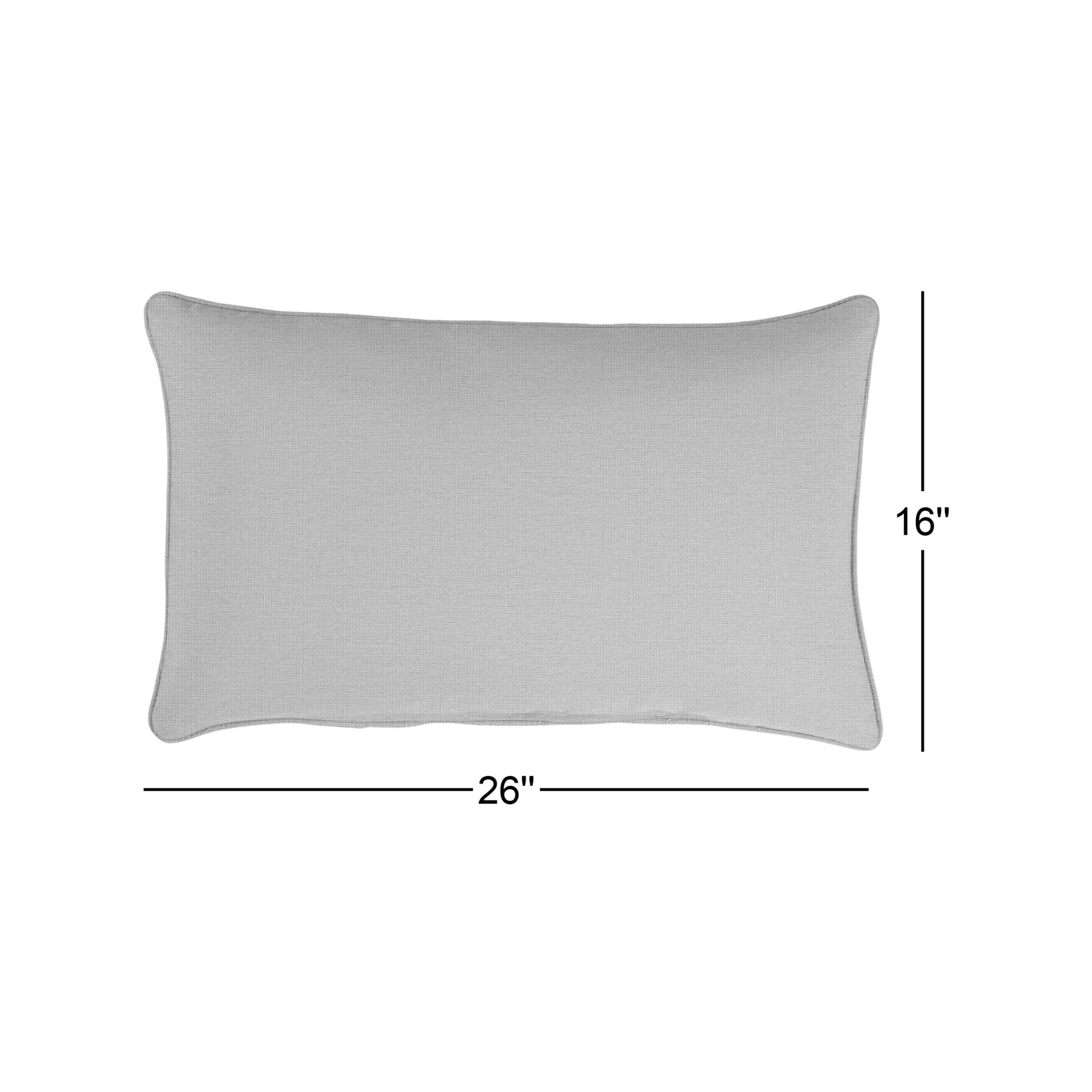 Annata Sunbrella® Indoor/Outdoor Lumbar Throw Pillow, Denim