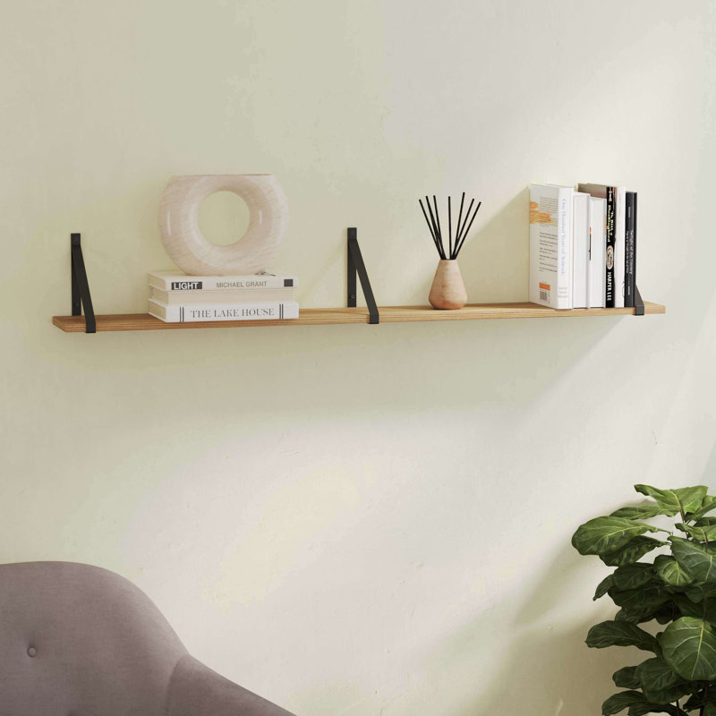 48 inch Shelf, Bookshelves Wall Mounted, Shelf for Living Room, Hanging Book Shelves for Wall