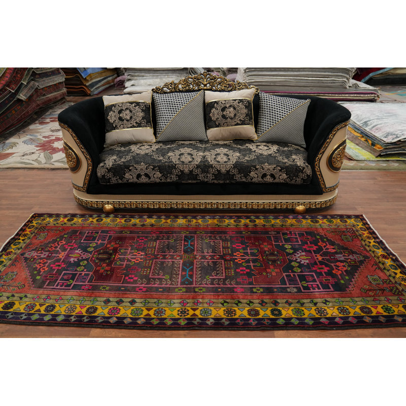 Tapis de couloir oriental géométrique 4 x 10