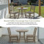 Ensemble bistro 3 pièces avec table ronde et 2 chaises-1565978758