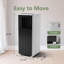 Unité de climatisation portable avec télécommande de refroidissement de 8 000 BTU, minuterie programmable à faible bruit de 24 heures pour les pièces jusqu'à 350 pieds carrés, idéale pour les dortoirs ou les bureaux. Conception en noir et blanc