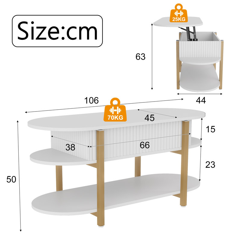 Coffee Table, White