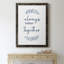 «Always Together», art textuel sur toile-61336347-61336349