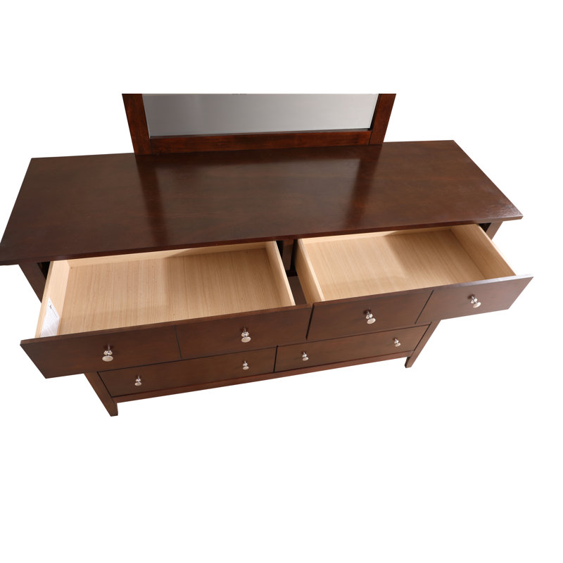Chene 58'' W 8 - Drawer Dresser, Cappuccino