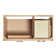 Tidworth 42'' Solid Wood Single Bathroom Vanity with 1.5'' White Quartz Top, Left Offset Rectangular Sink