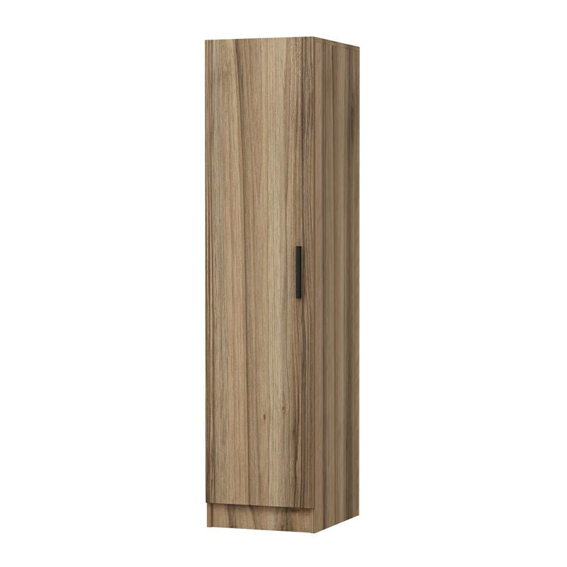 Elina Manufactured Wood Wardrobe, 190cm H x 45cm W x 52cm D, Brown
