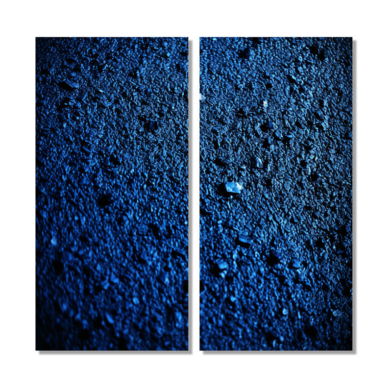Abstrait bleu profond euphorie - décoration murale bleue, H 20 po x l 24 po, Toile tendue, Ne s’applique pas