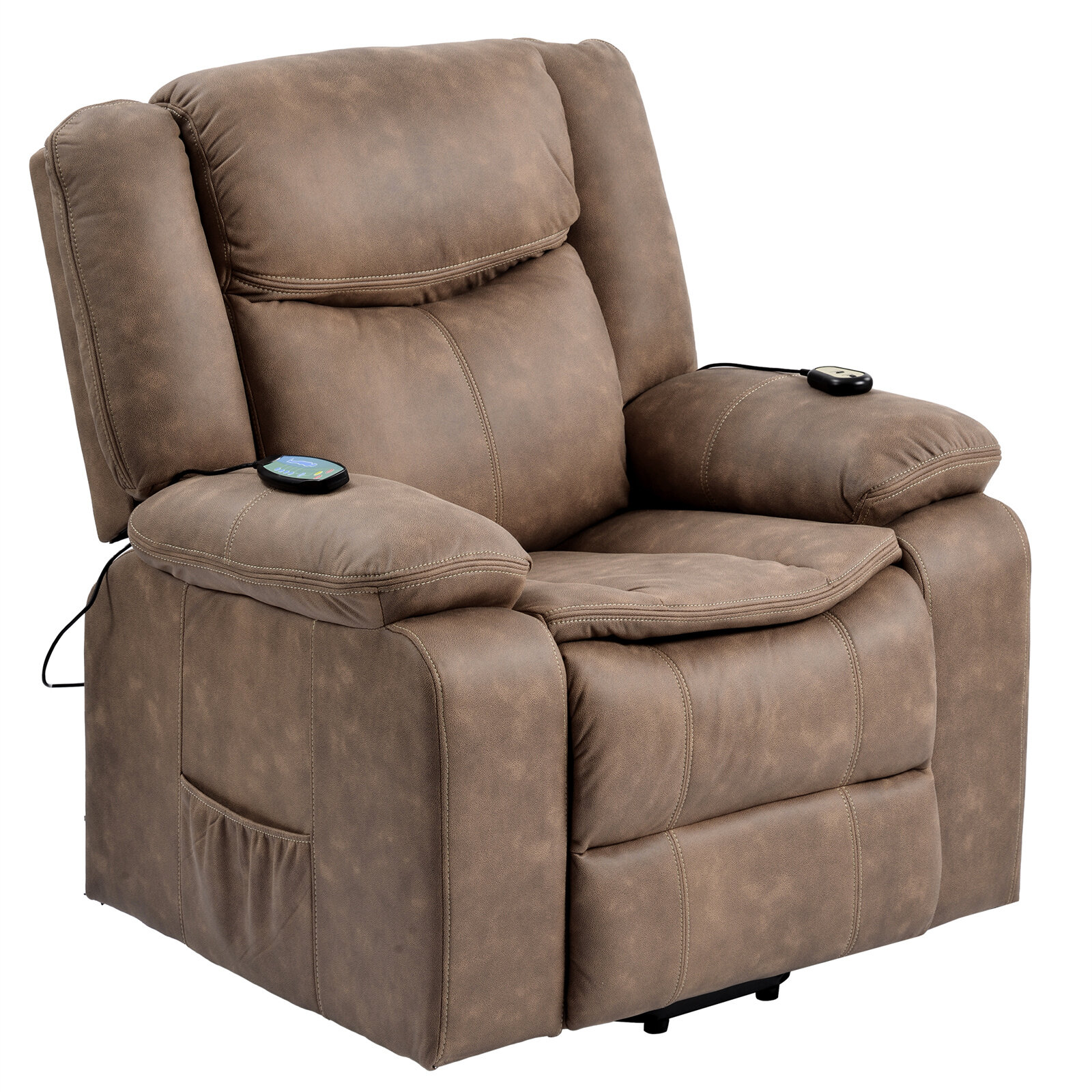 Inbox Zero Upholstered Heated Massage Chair & Reviews