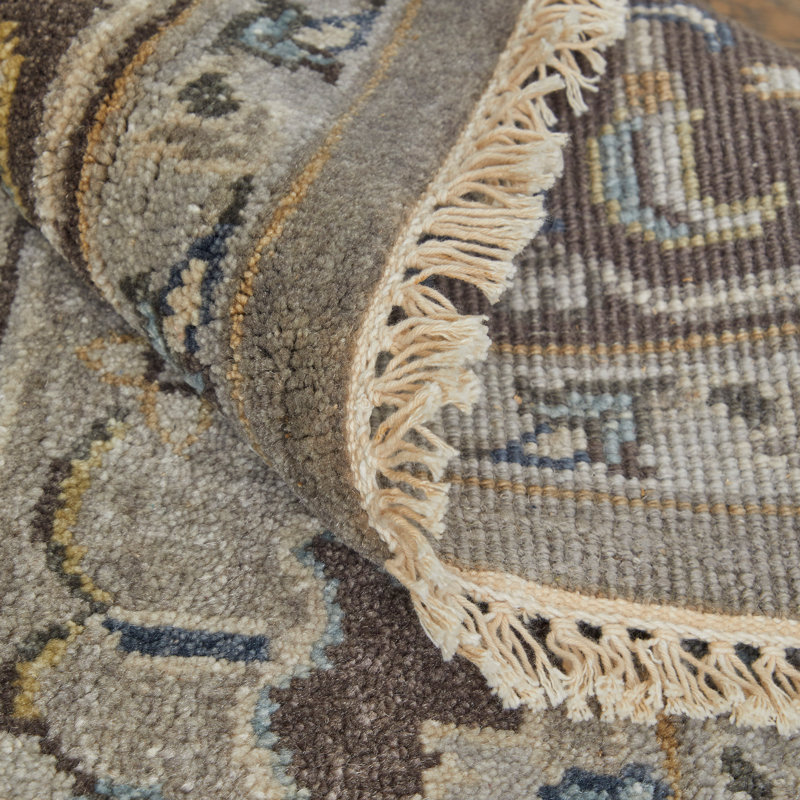 Flaxberry Wool Oriental Indoor Rug, Rectangle 5'6" x 8'6"