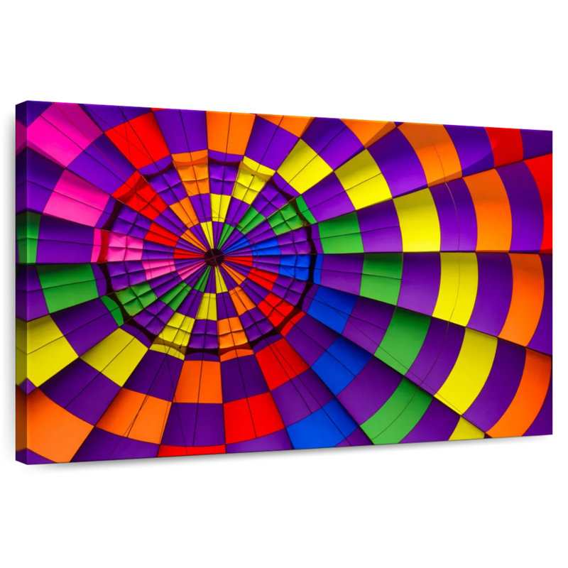 Mehar Rainbow Hot Air Balloon, 8" H x 12" W