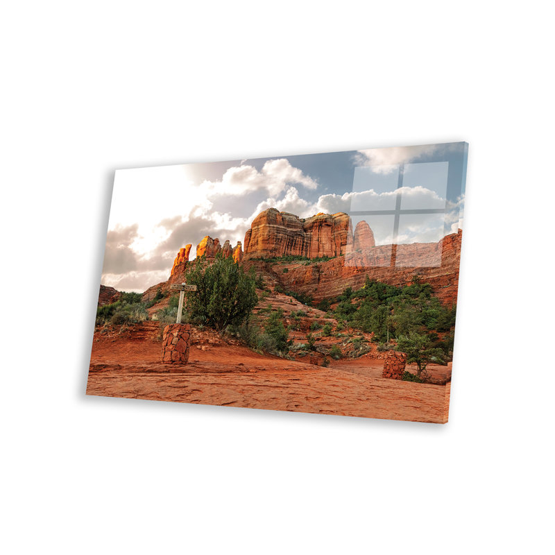 Cathédrale, chemin de randonnée à Sedona, Arizona, sur plastique / acrylique par Susan Schmitz, peinture