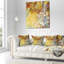 Petites fleurs avec des feuilles vertes douces - Coussin imprimé floral-29895093-29895090