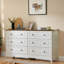 Commode avec 6 tiroirs et poignées en métal