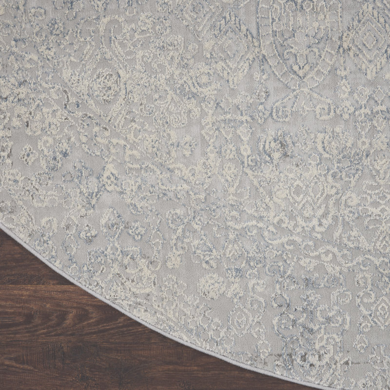 Ephratah Abstract Indoor Rug, Round 7'10"