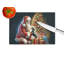 Planche à découper en verre Dachshund and Santa Claus