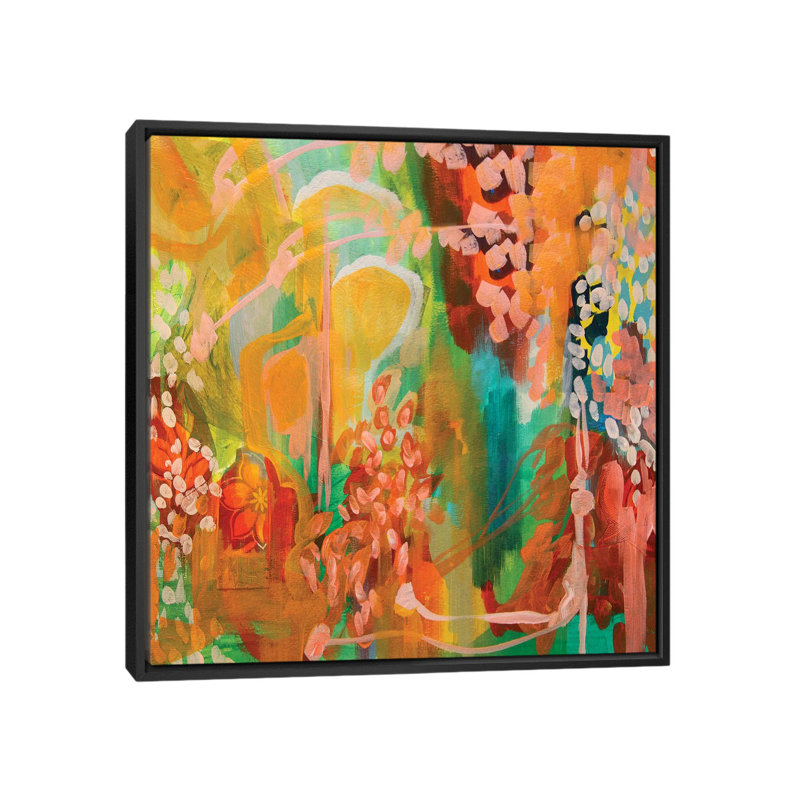 « the artsy fille » par stéphanie corfee, impression sur toile, H 18 po x l 18 po x P 1,5 po, Toile avec cadre noir