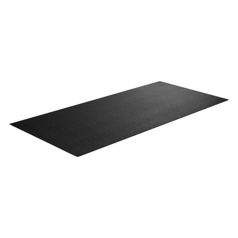 Tapis d'exercice en PVC robuste pour tapis - Tapis de protection antidérapant pour tapis roulant et rameur de 0,16 po d'épaisseur