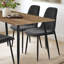 Ensemble de salle à manger 4 personnes Izzat avec table rectangulaire P 47 po et chaises en chenille -1112840869