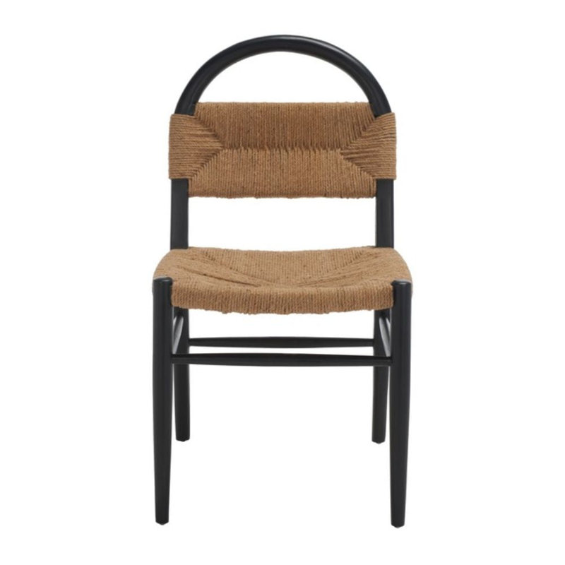 Chaise d'appoint de patio Darshaun, Noir