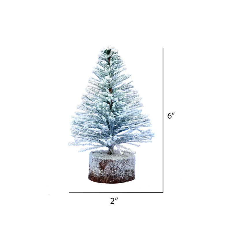 Arbre de Noël blanc 6 "H