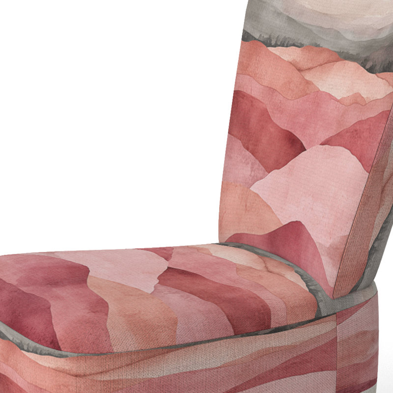 Chaise rembourrée Abstract Landscape, Side Chair Armless