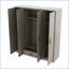 4-Door Wardrobe with 1 Drawer and Hanging Rail