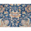 Tapis oriental bleu noué à la main 10 pi 3 po x 13 pi 10 po, motif persan antique noué à la main, teinture végétale, velours zéro, tondeuse basse