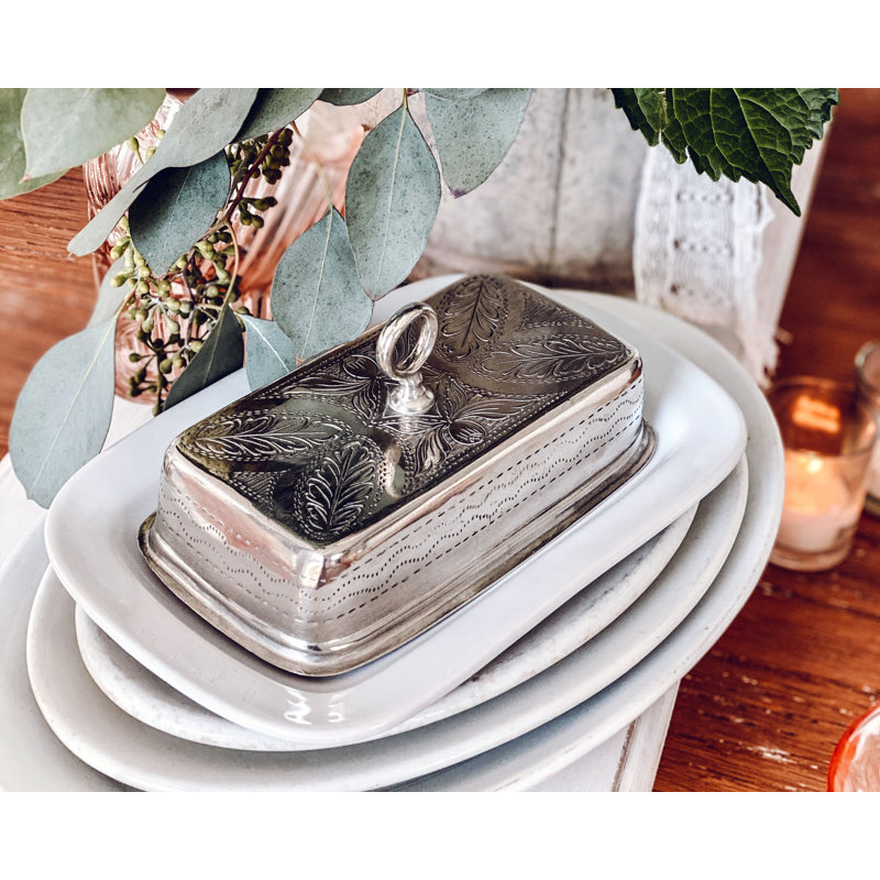 Provencal Pewter Butter Dish