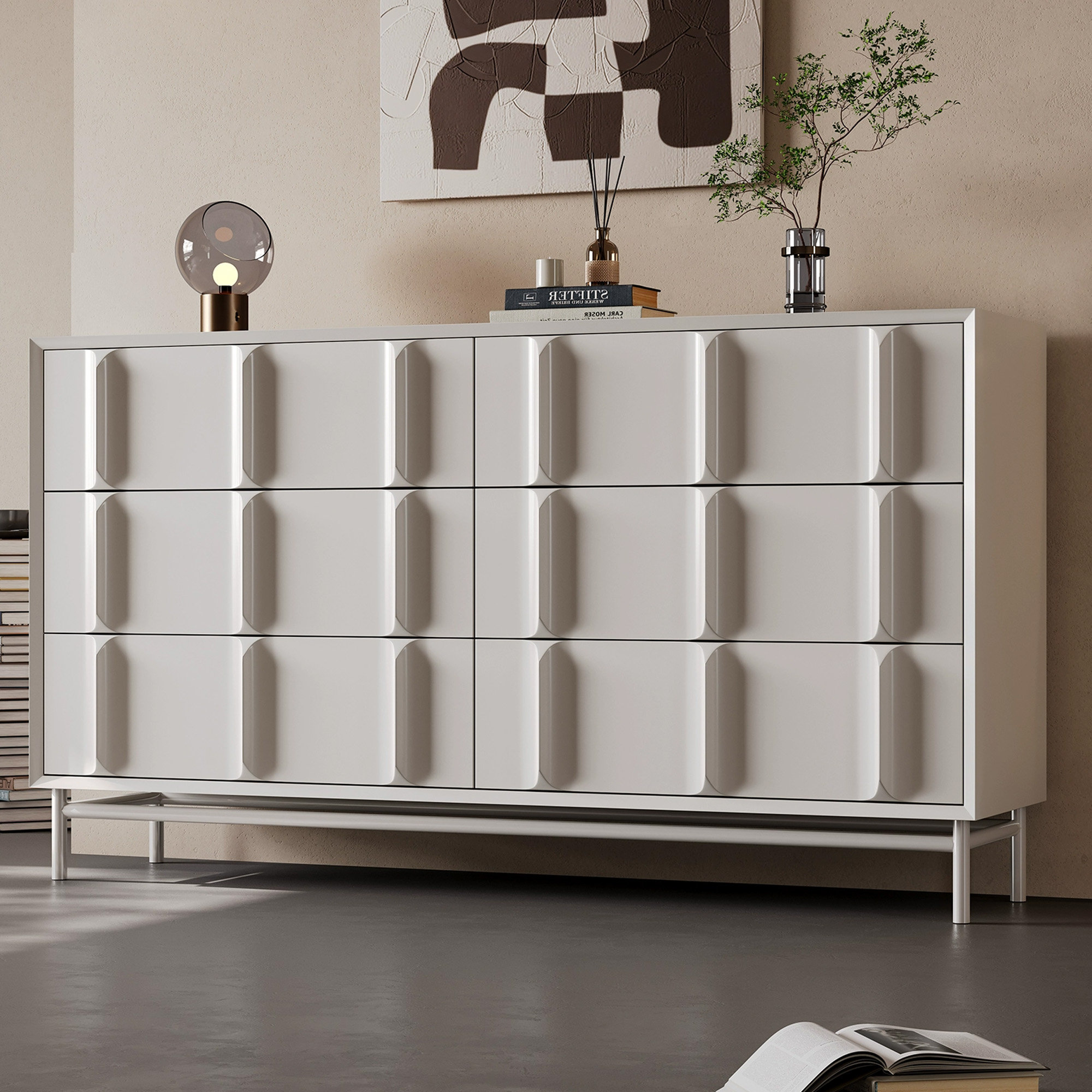 Decordreamss White Solid+ Manufactured Wood Accent Cabinet | Wayfair