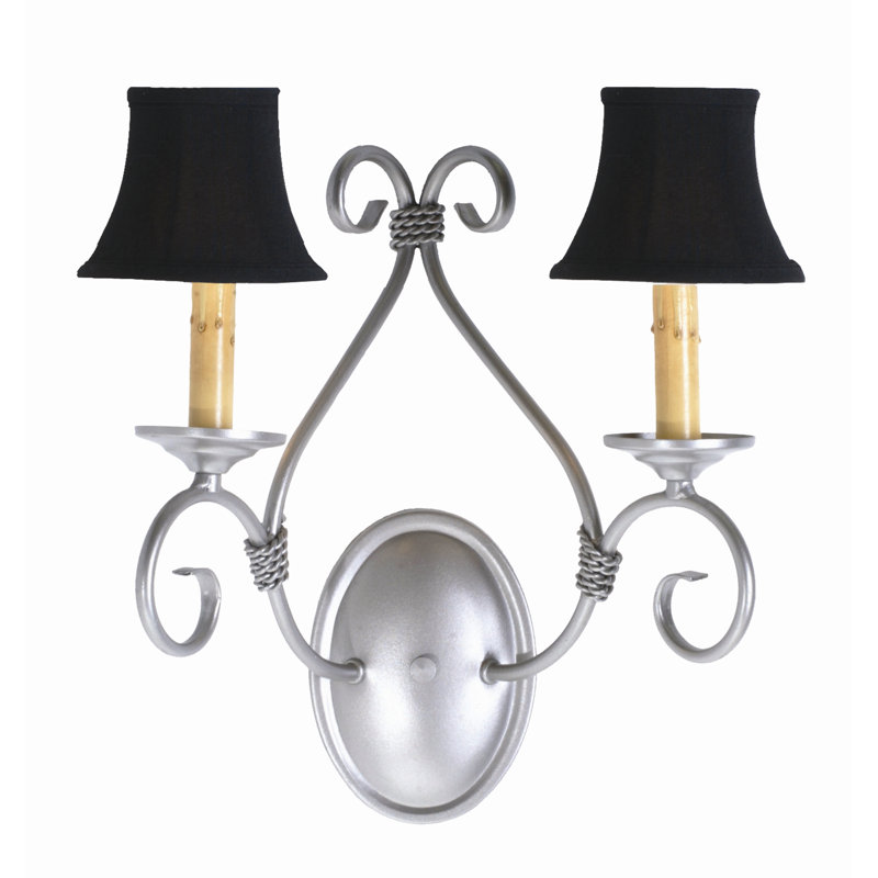 Olivia 2 - Light Candle Wall Light, Cream Trumpet, Cajun Spice