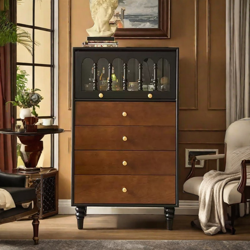 Armoire d'appoint en bois de style Mid-Century
