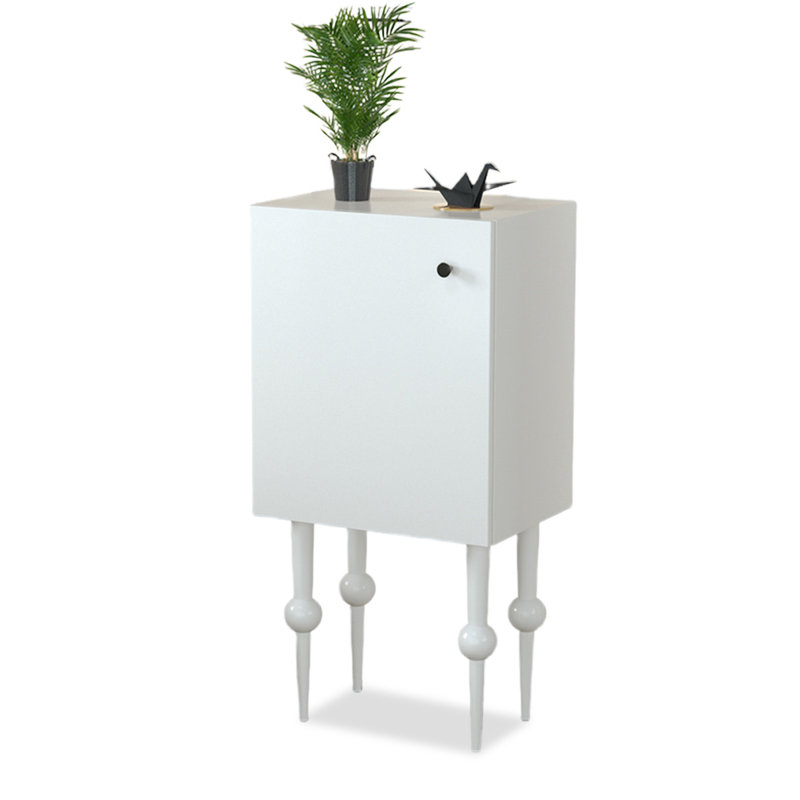 Console rectangulaire en bois manufacturé, Blanc