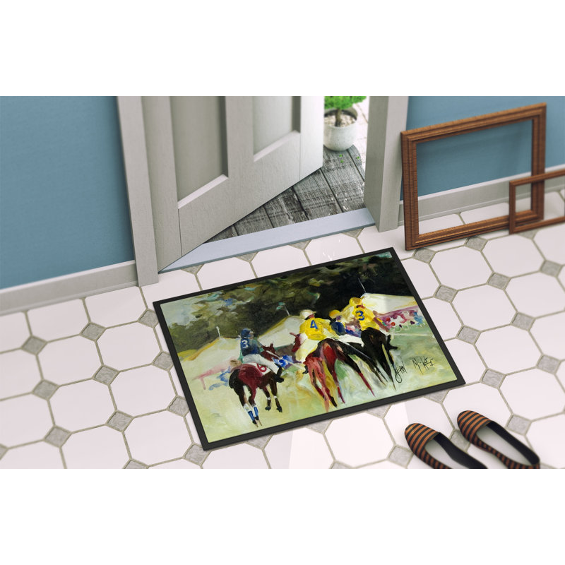 Tapis de porte intérieur antidérapant Polo at the Point, Rectangle 1 pi 6 po x 2 pi 3 po
