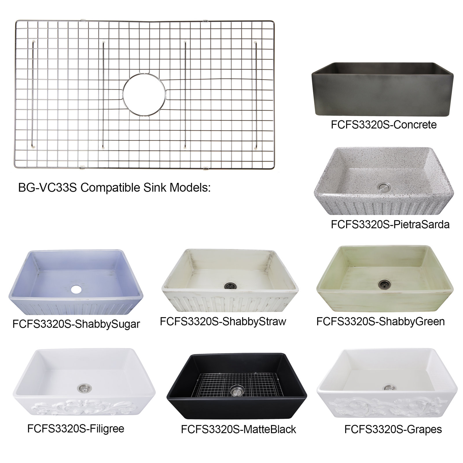 Vineyard 30" x 17" Sink Grid