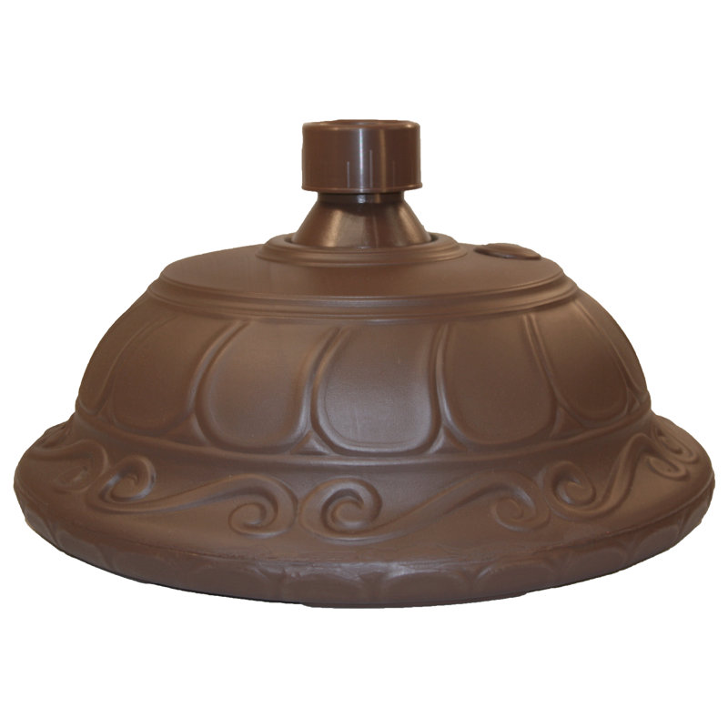 Elegance Cappuccino Polymer Outdoor Umbrella Stand Base