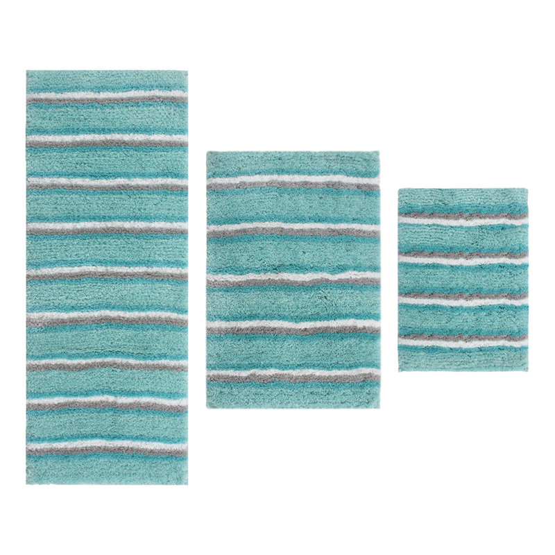Amyr Non-Slip Bath Rug, Aqua