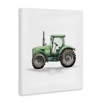 Artisanat sur toile, "Tracteurs en marche", par Christine Simpson