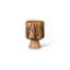 Lightning Brown 13" Wood Table Vase