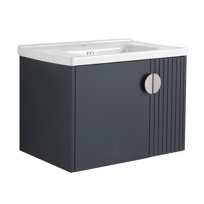 Meuble-lavabo avec lavabo en céramique