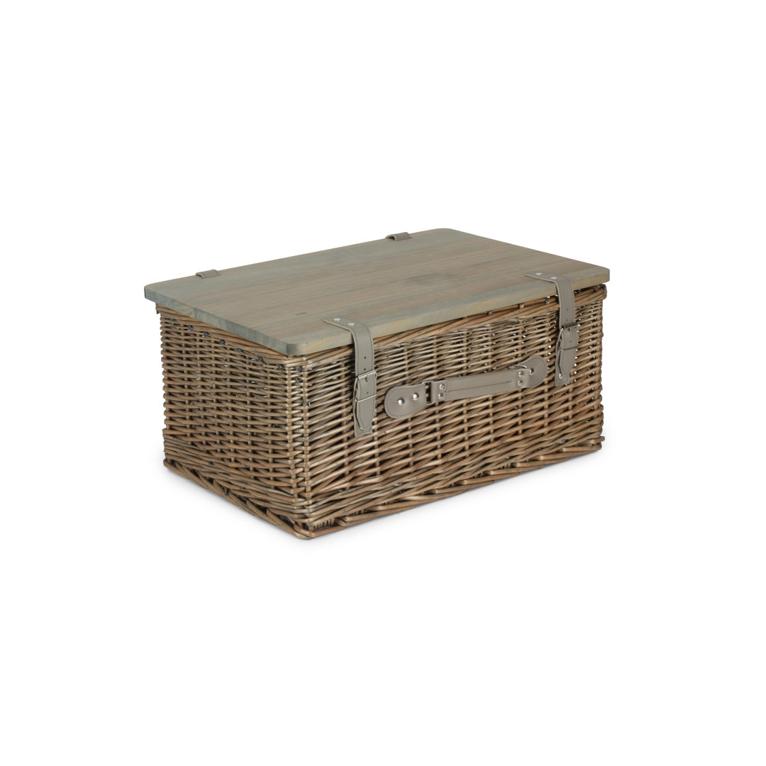 Wicker Gift or Storage Hamper Basket with Lid