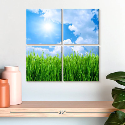 Harnek Grass Field Under Blue Sky